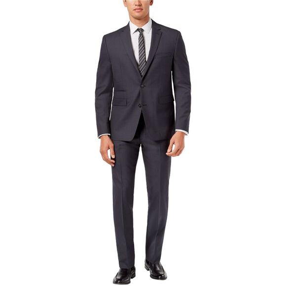 Vince Camuto Mens Solid Two Button Formal Suit NWT